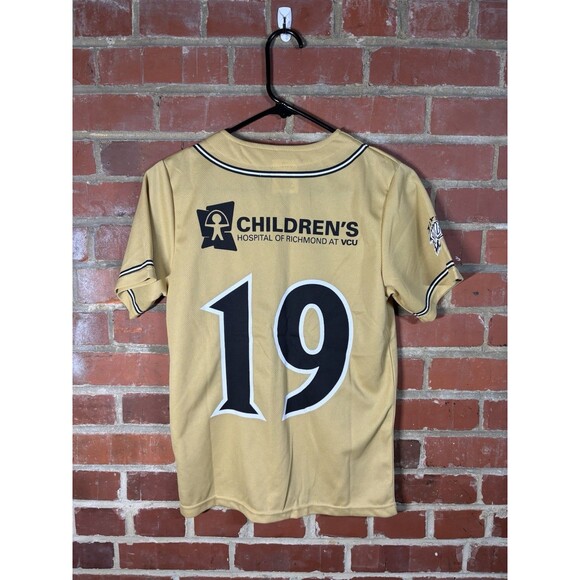 Richmond Flying Squirrels 10th Anniversary Jersey MiLB Baseball SGA Youth Medium - Picture 7 of 7